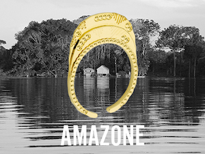 Bague Amazone dorée, bijoux Mya Bay ajustables