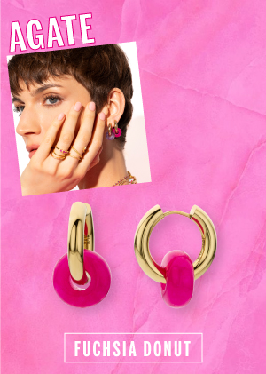 Frame on natural stone Agate with a photo and earrings with a natural stone ring