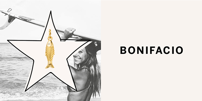 Charm Bonifacio fish, gold pendant from the Pimp collection Mya Bay