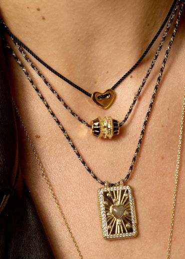 COLLIER - BLACK CORAZON