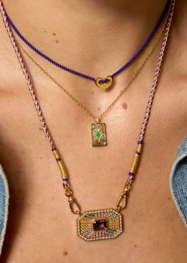 COLLIER - PURPLE CORAZON