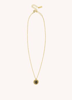 COLLIER - BLACK FLOWER
